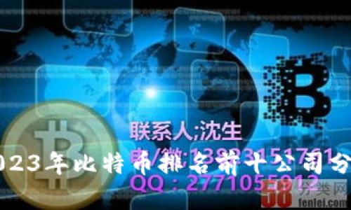 2023年比特币排名前十公司分析